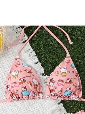 NEW HELLO KITTY Bikini Top Juniors MEDIUM